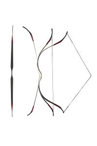 ASYMMETRIC LAMINATED HUN TRADITIONAL RECURVE BOW FROM LAJOS KASSAI